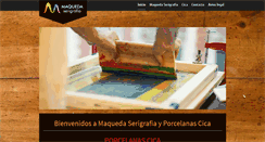 Desktop Screenshot of maquedaserigrafia.com