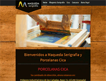 Tablet Screenshot of maquedaserigrafia.com